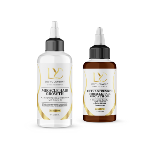 Miracle Hair Growth 2 in 1 Shampoo & Conditioner with Banana Oil  | Extra Strength Combo
